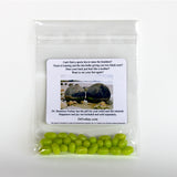 Approximately 45 Gourmet Jelly Beans Our jelly beans are bursting with pure goodness All our candies are gluten-free, peanut-free, dairy-free, fat-free and vegetarian-friendly Natural and artificially flavored Certified Kosher Due to availability, product may vary in color and flavor from pictured Custom crafted label 3-1/3” x 4” in a 5” x 7” bag Made in America Free shipping! 