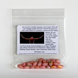 Approximately 45 Gourmet Jelly Beans Our jelly beans are bursting with pure goodness All our candies are gluten-free, peanut-free, dairy-free, fat-free and vegetarian-friendly Natural and artificially flavored Certified Kosher Due to availability, product may vary in color and flavor from pictured Custom crafted label 3-1/3” x 4” in a 5” x 7” bag Made in America Free shipping! 