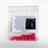 Approximately 45 Gourmet Jelly Beans Our jelly beans are bursting with pure goodness All our candies are gluten-free, peanut-free, dairy-free, fat-free and vegetarian-friendly Natural and artificially flavored Certified Kosher Due to availability, product may vary in color and flavor from pictured Custom crafted label 3-1/3” x 4” in a 5” x 7” bag Made in America Free shipping! 