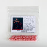 Approximately 45 Gourmet Jelly Beans Our jelly beans are bursting with pure goodness All our candies are gluten-free, peanut-free, dairy-free, fat-free and vegetarian-friendly Natural and artificially flavored Certified Kosher Due to availability, product may vary in color and flavor from pictured Custom crafted label 3-1/3” x 4” in a 5” x 7” bag Made in America Free shipping! 